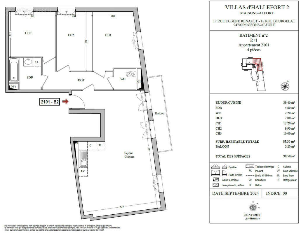 Appartement à MAISONS-ALFORT