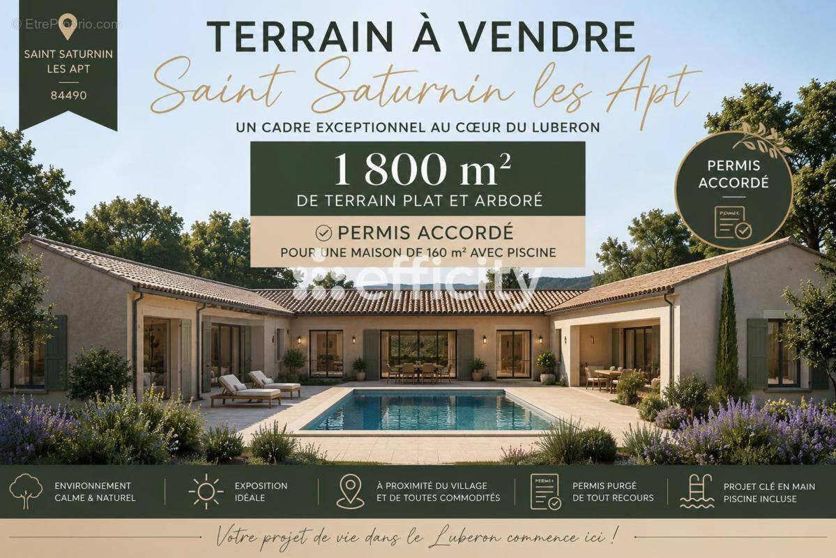 Terrain à SAINT-SATURNIN-LES-APT