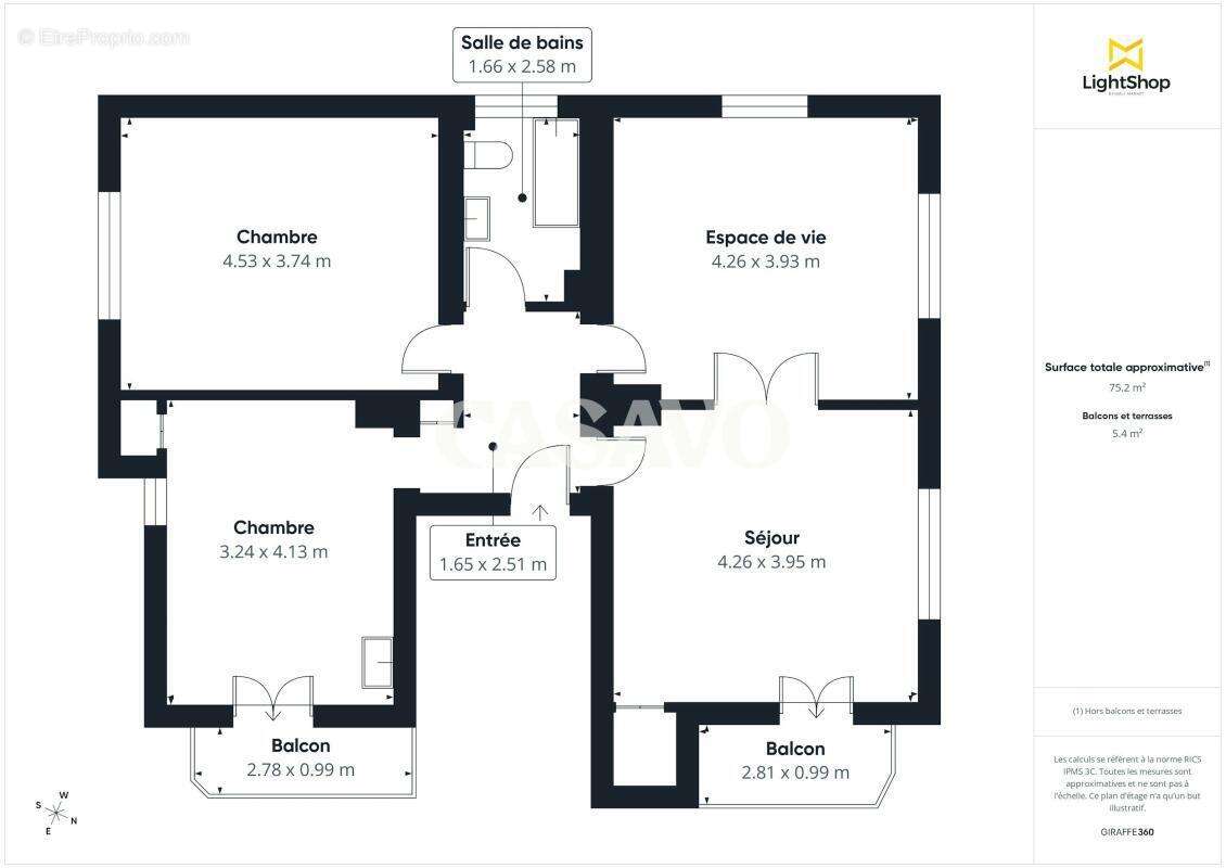 Vente Appartement 3 pièces de 75m² - 67100 Strasbourg - photo 7