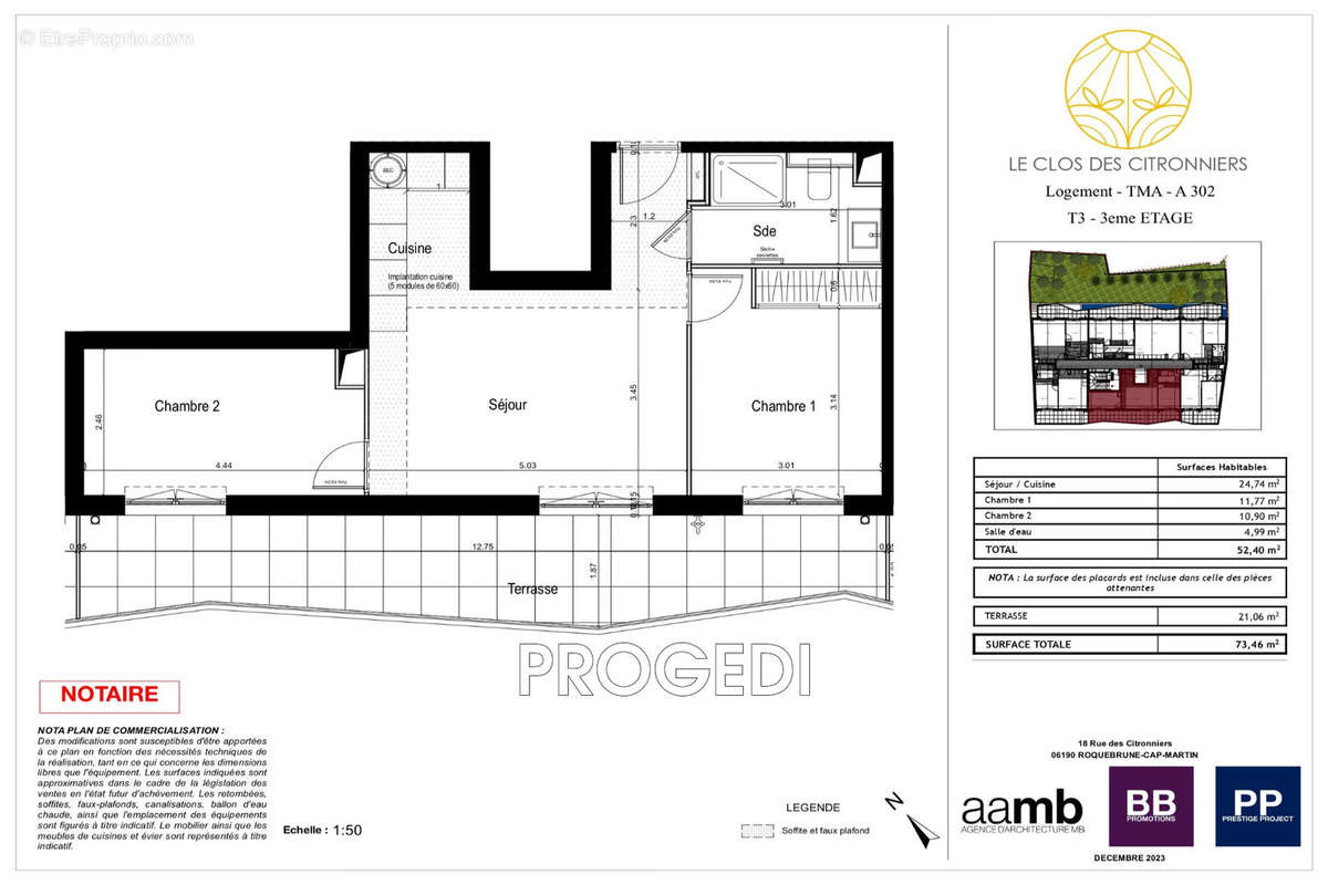 Appartement à ROQUEBRUNE-CAP-MARTIN