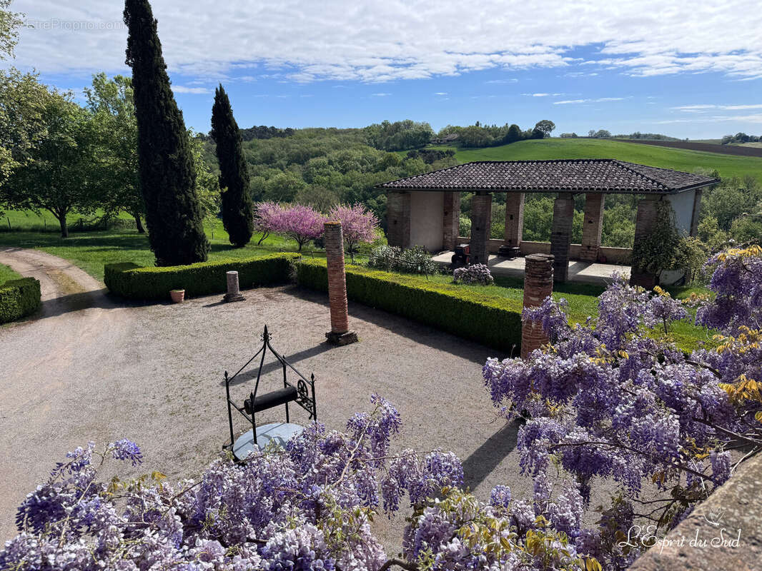 Vue depuis le terrasse - Maison à SALVAGNAC