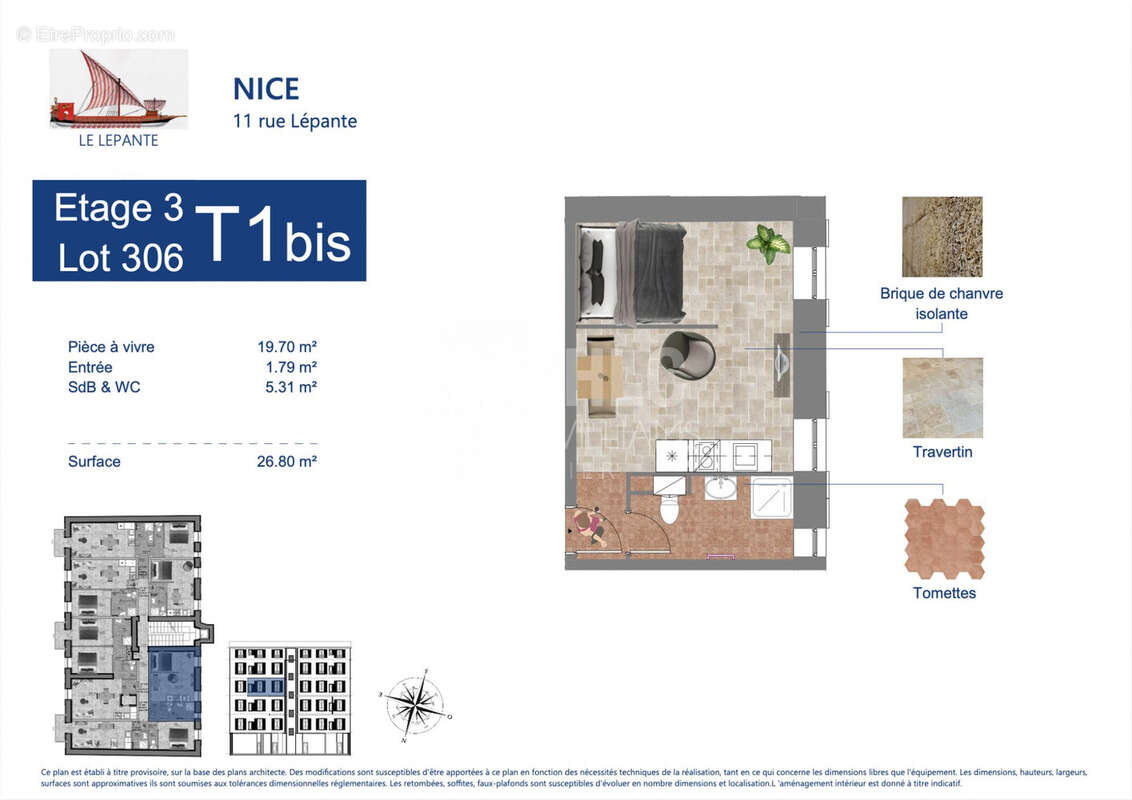 Appartement 26 m² à Nice  - photo 5