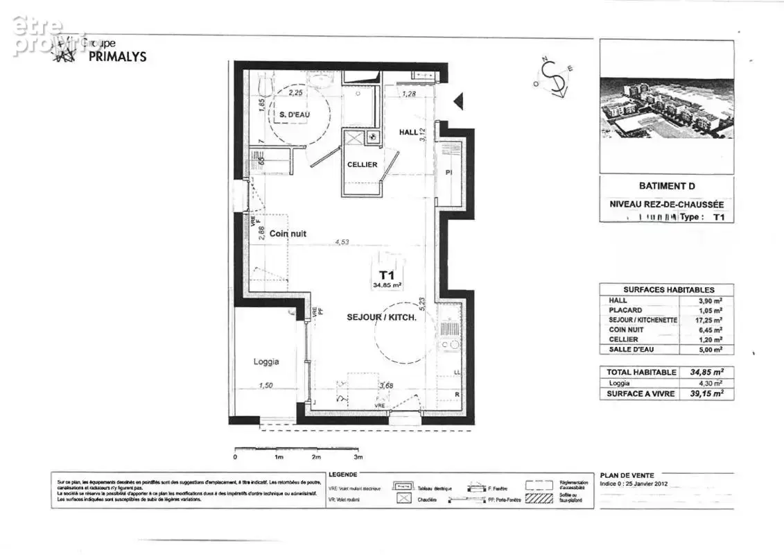 Appartement  T1 bis avec cave et parking - photo 7