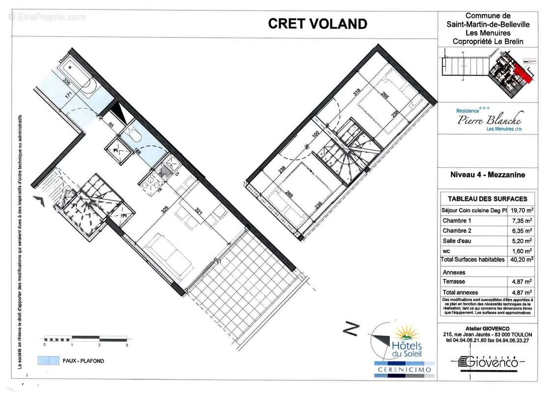 Appartement à SAINT-JEAN-DE-BELLEVILLE