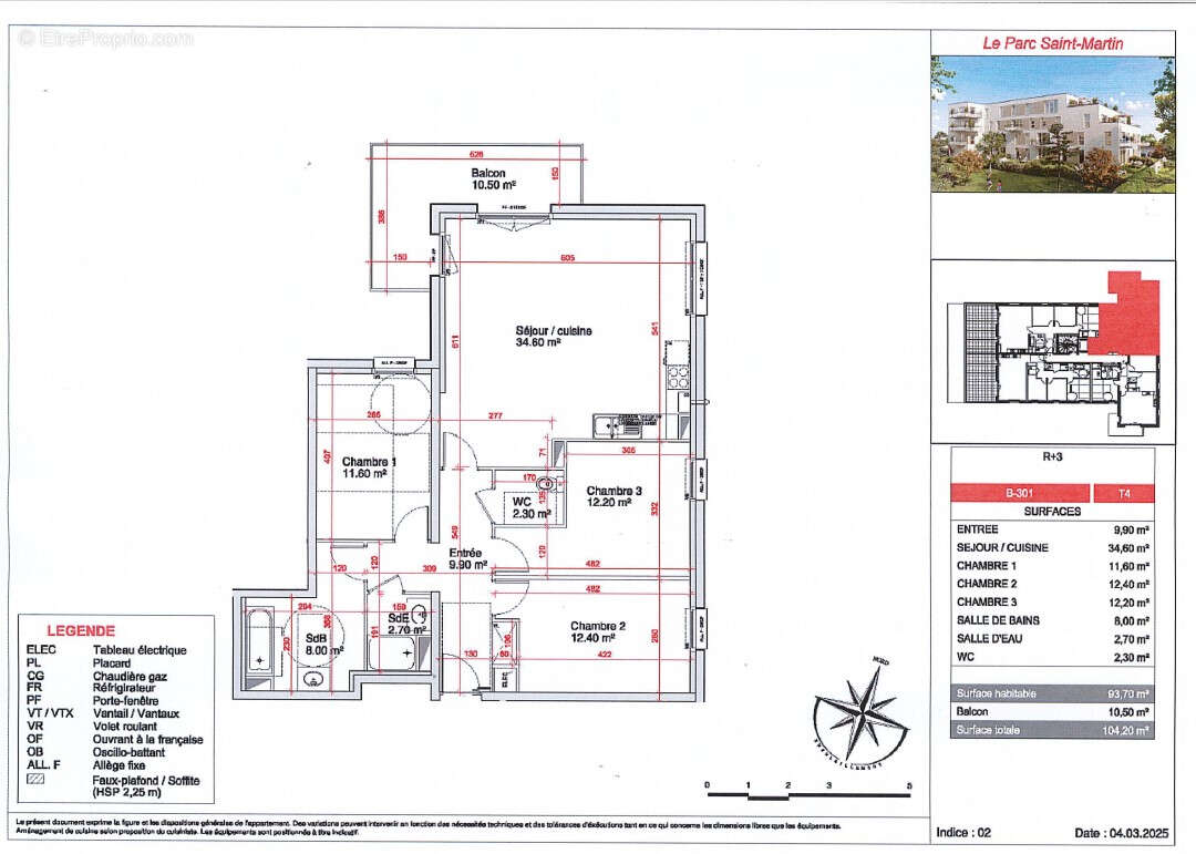 Appartement à SAINT-MARTIN-BOULOGNE