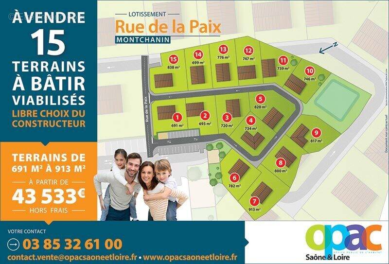 Terrain à MONTCHANIN