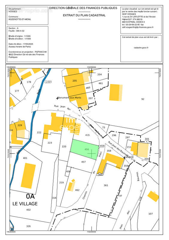 Terrain à ROZEROTTE