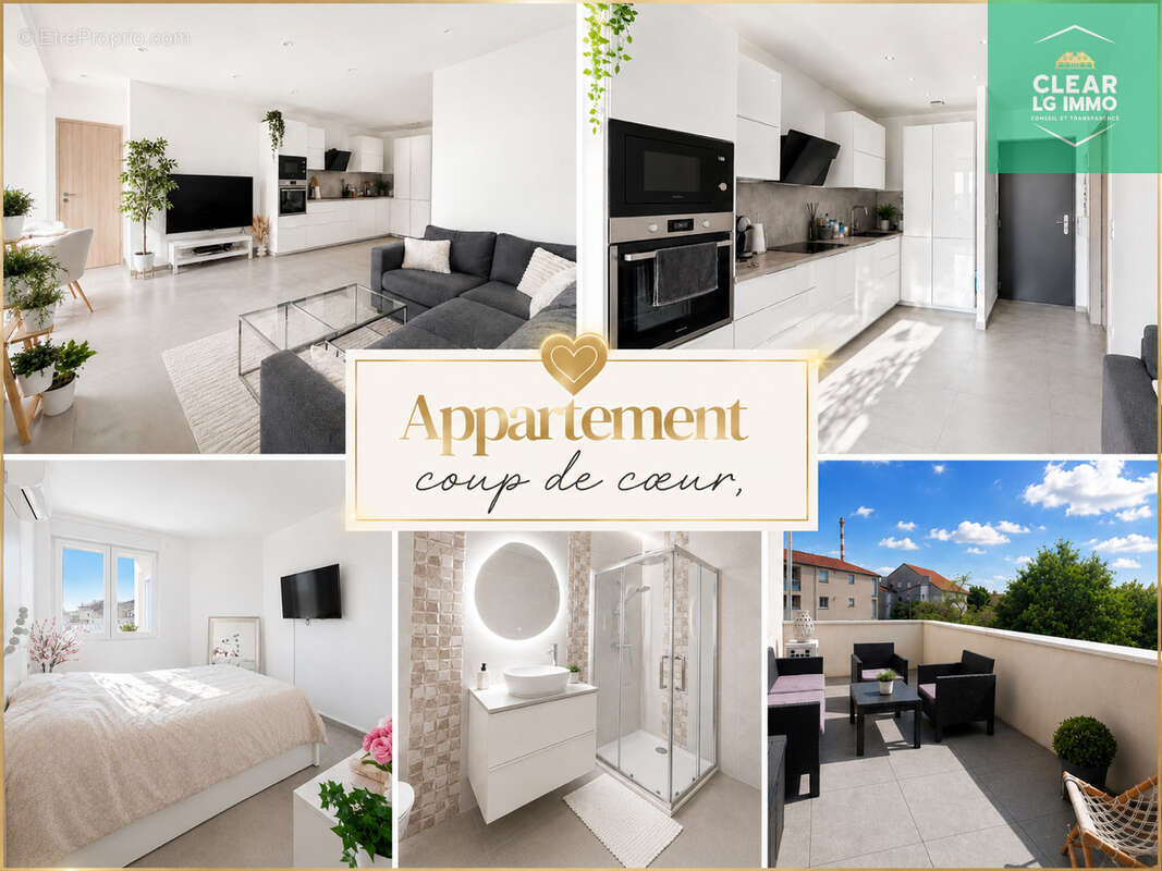 Appartement F3 lumineux avec terrasse et garage - photo 7