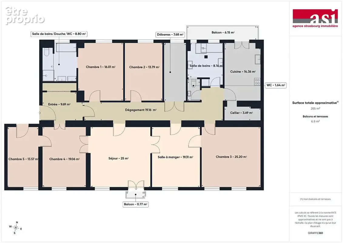 CONTADES - Appartement F7 de 205 m² à vendre - photo 19