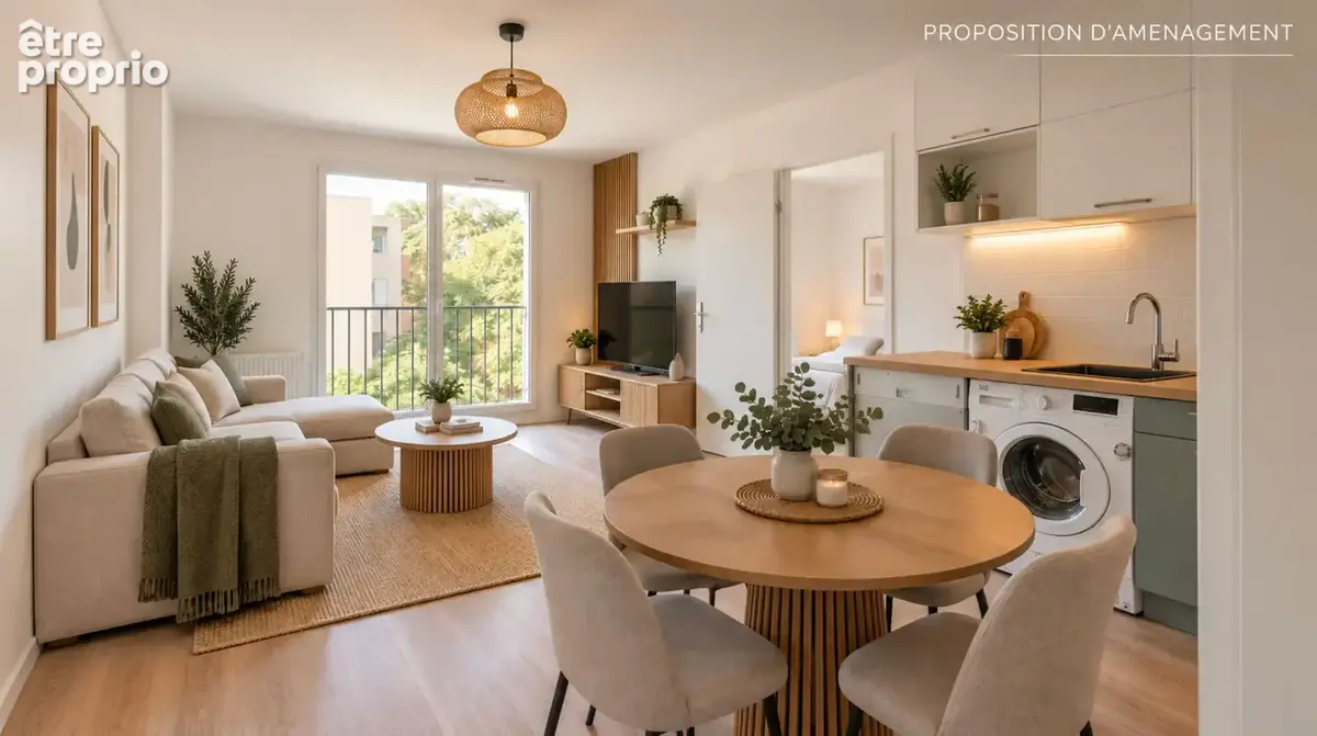 Appartement Roissy En Brie 2 pièce(s) 37.66 m2 - photo 2