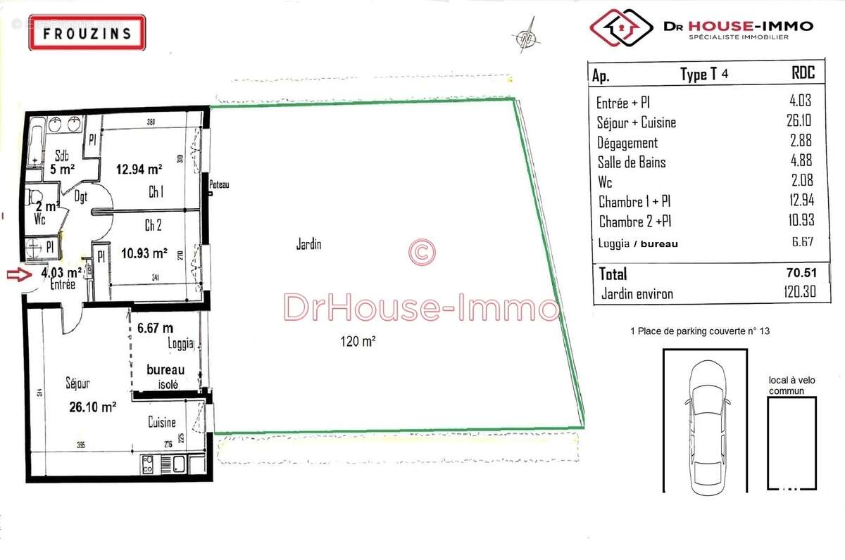 Appartement à FROUZINS