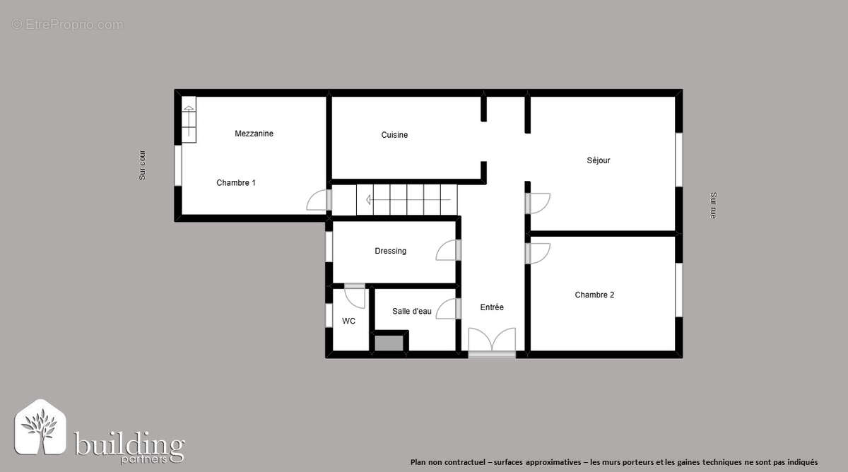 Île de la Jatte - Appartement 3 pièces traversant, vue dégagée - photo 2