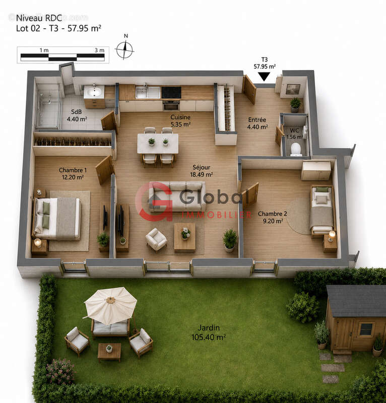Appartement à MARSEILLE-11E