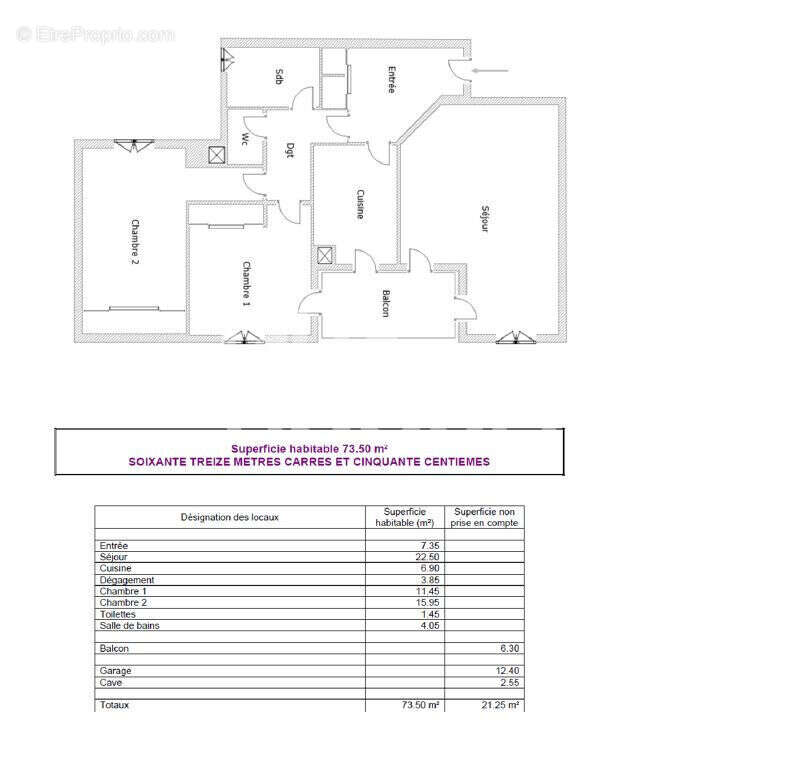 Appartement à LYON-4E