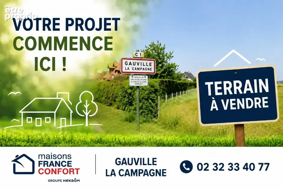 Terrain à GAUVILLE-LA-CAMPAGNE