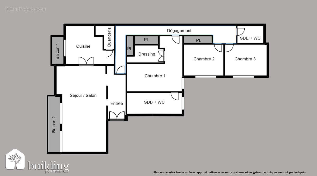 Appartement à PARIS-16E