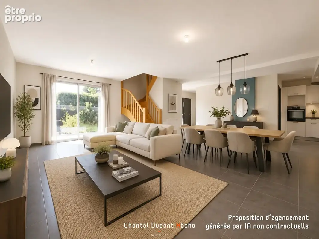CHARTRES VILLAINES - Maison contemporaine de 2022, 6 chambres, garage, terrasse et petit jardin. - photo 4