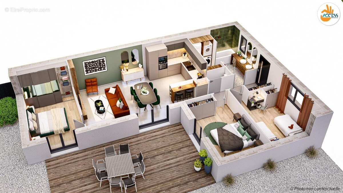 Maison 5 pièces 80 m2 - photo 2