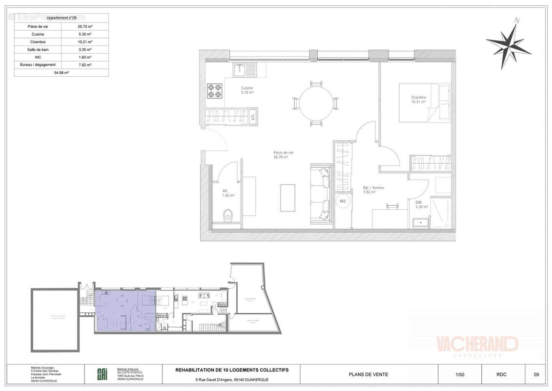 Appartement 54 m² à Dunkerque  - photo 2