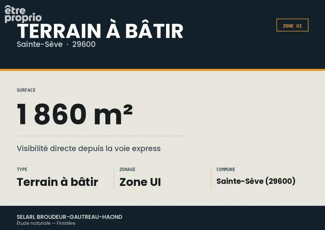 Terrain à SAINTE-SEVE