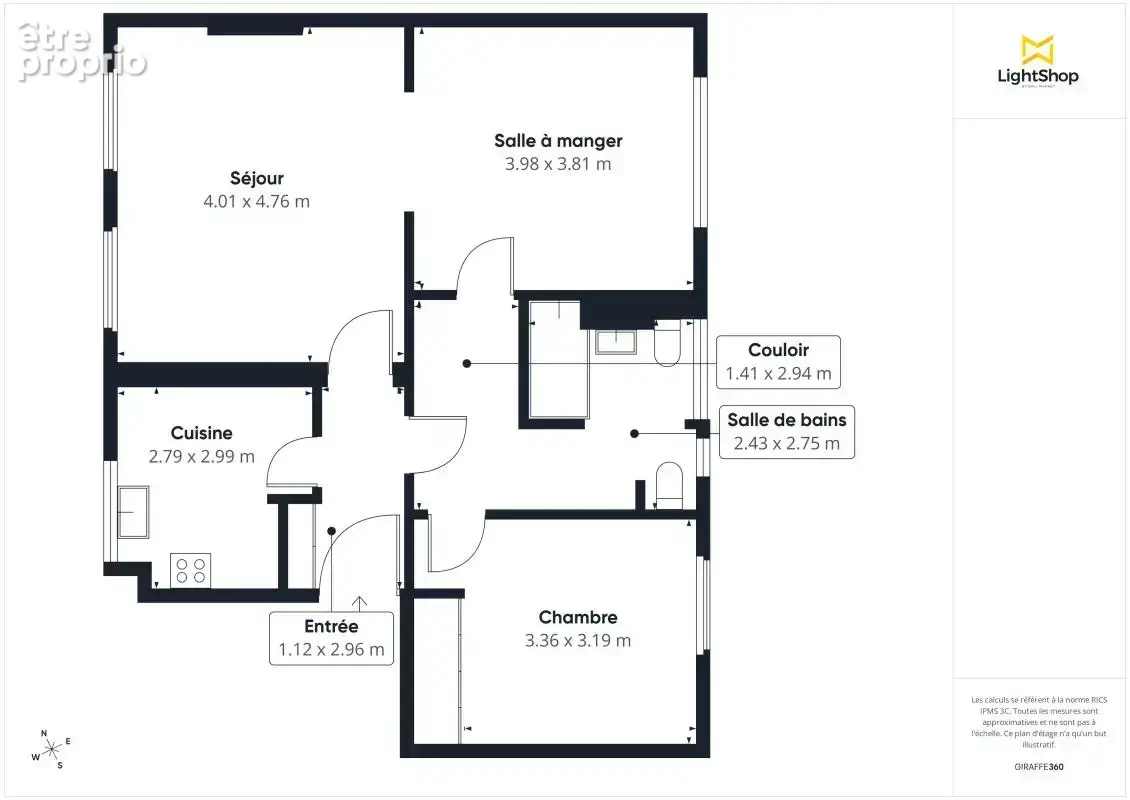 Appartement traversant 3 pièces de 70 m² à rénover - Rue d'Angoumois, Nantes - photo 16