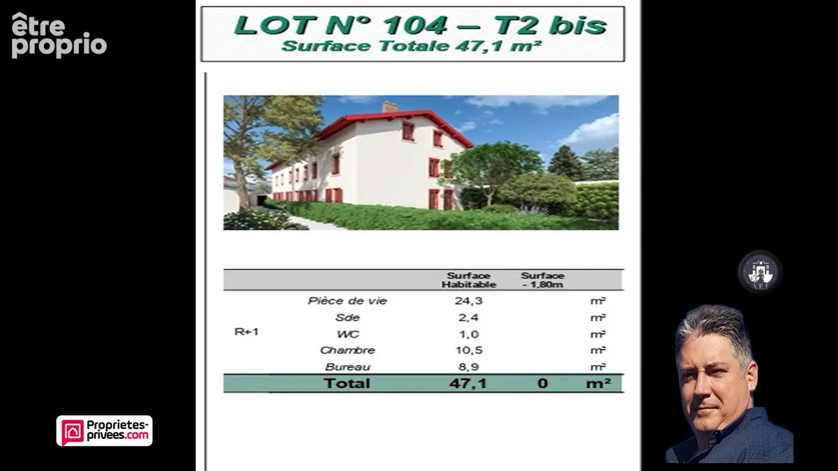 LYON 3 T2 bis de 47.10M² - photo 2