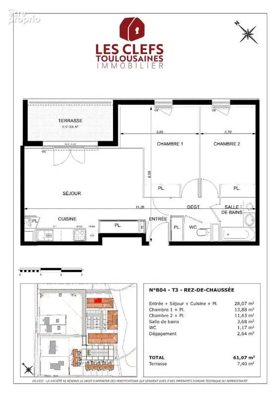 Maison Cornebarrieu 3 pièces 72 m² - photo 7