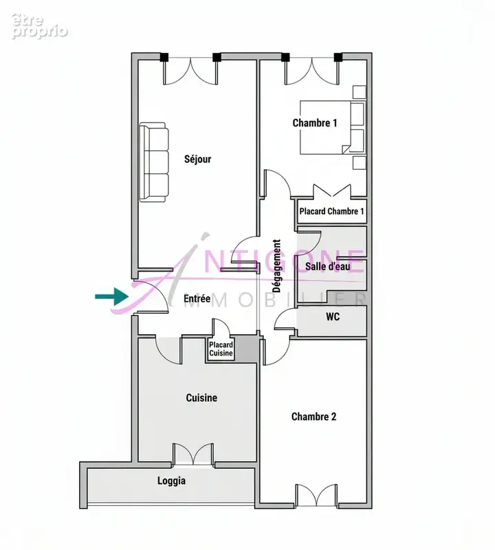 Appartement T3 de 65m2 - photo 8