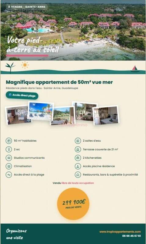 Appartement 50 m² à Sainte-Anne  - photo 5