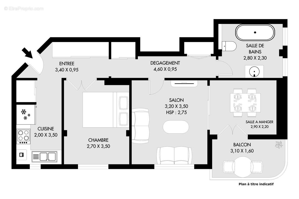 Appartement à PARIS-17E