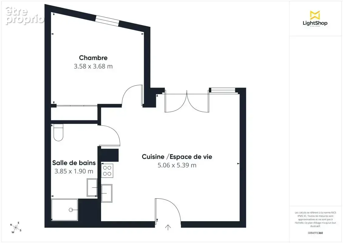 Charmant appartement 2 pièces de 2018 - 46 m² avec terrasse et jardin - Rue de la Jaunaie, Saint-Sébastien-sur-Loire - photo 18