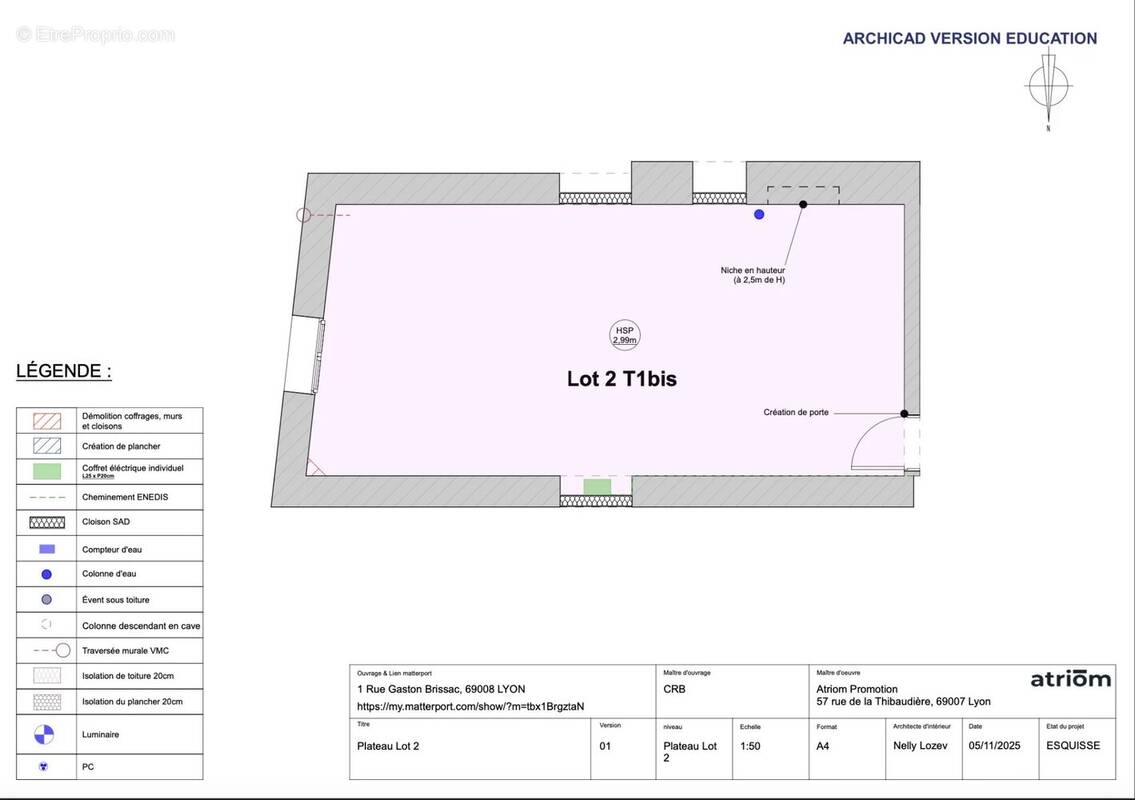 Appartement à LYON-8E