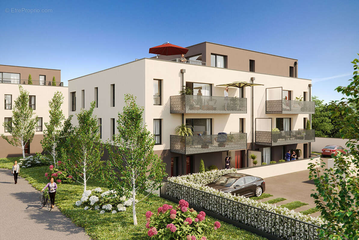 IFS BOURG aux pied des commerces, poste, médecins, bus, APPARTEMENT neuf  de 4 pièces - 92,58 m² habitables, balcon sud 10m² 2 p - photo 6