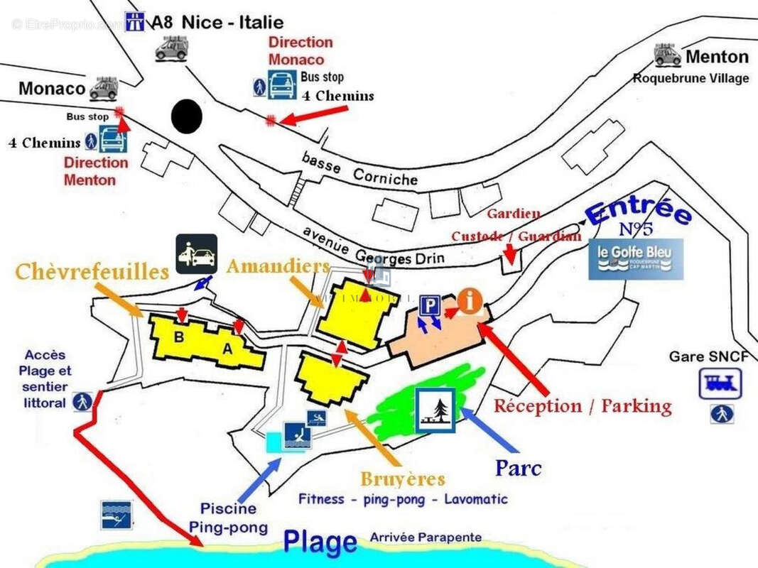Appartement à ROQUEBRUNE-CAP-MARTIN