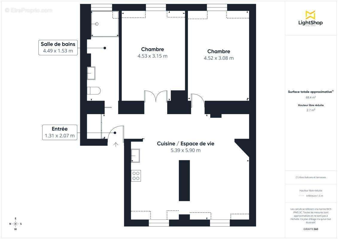 Appartement à PARIS-19E