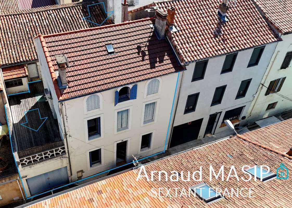 Spacieuse maison de ville, 164m² hab, 4 chambres, terrasse, garage, quillan centre - photo 3