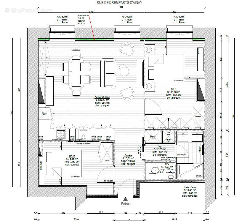 Appartement à LYON-2E