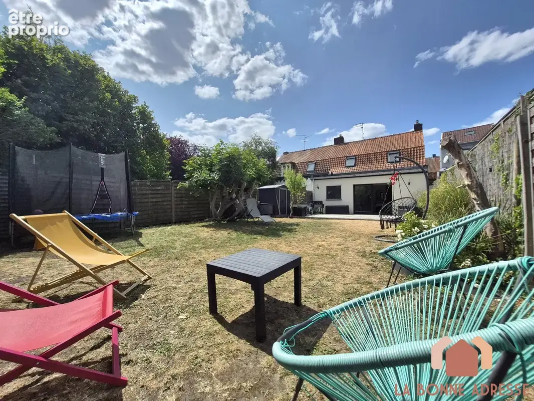 Jardin vue façade arrière