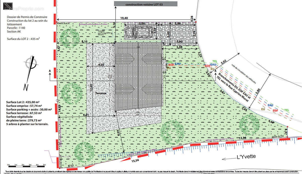 Terrain à PALAISEAU
