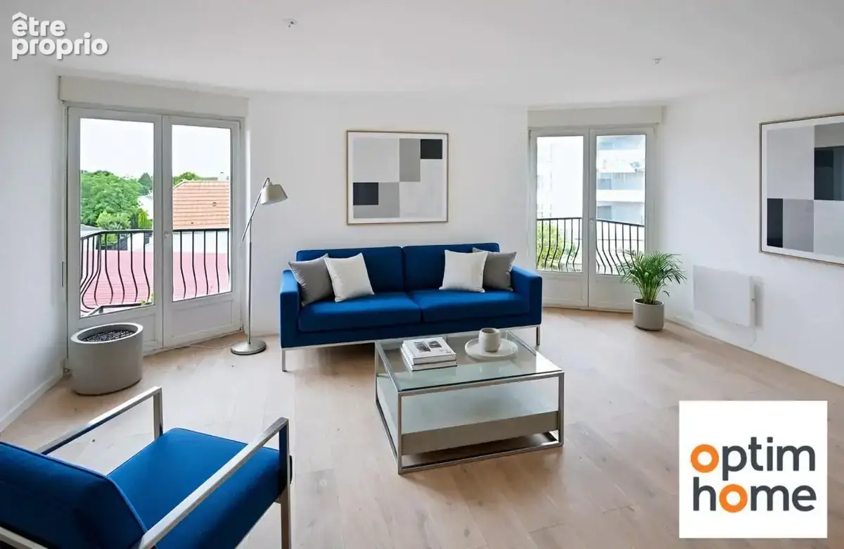 Appartement de 97.6m2 avec 3 chambres, 2 salles de bain, parking, balcon, cave - photo 2