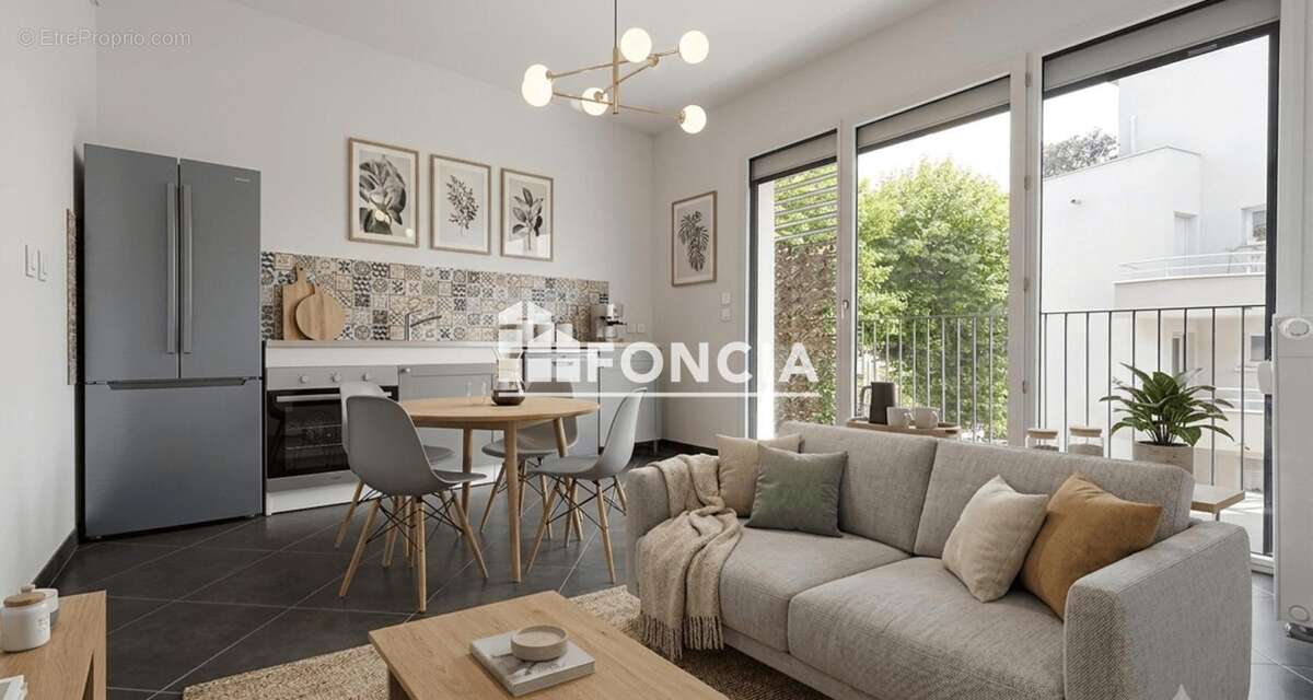 EXCLUSIVITE FONCIA - Aix les Bains, Résidence récente - Grand T2 au 2ème étage, avec Belle Terrasse et garage en sous sol - photo 2
