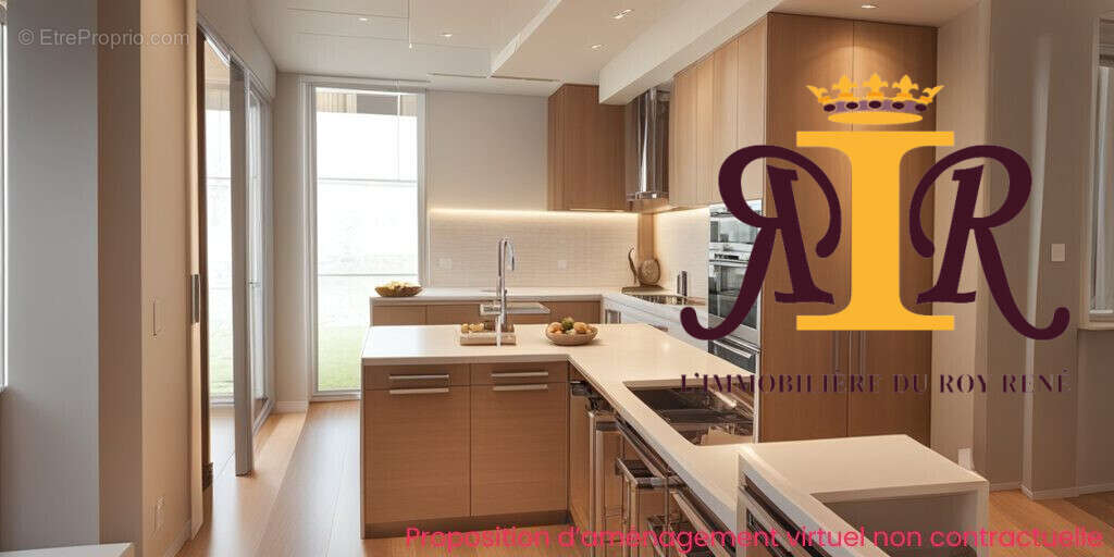 Piece transformée par L'IA  non contractuelle  - Appartement à MARSEILLE-5E