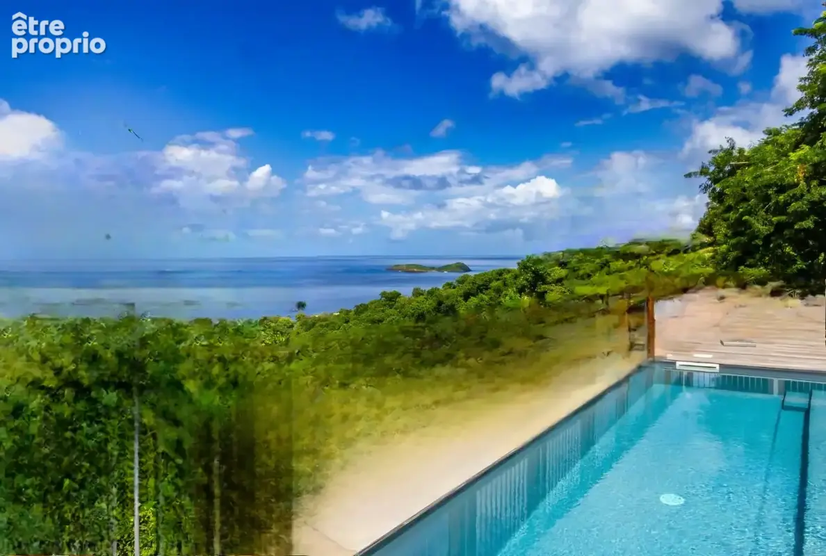 VUE MER VILLA + 3 BUNGALOWS avec piscine 8500 m² de terrain - photo 3