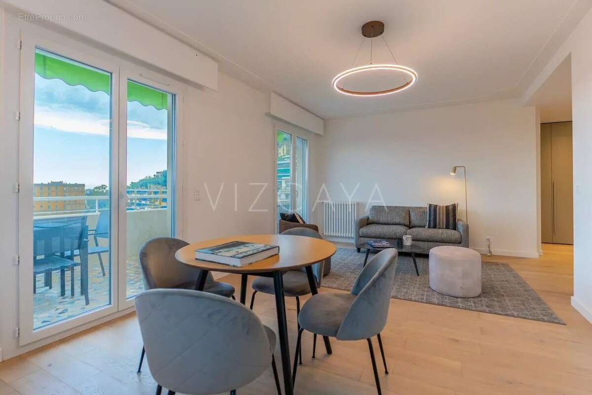 Bas du Parc Impérial / Piol – Dernier étage , 4 pièces rénové avec terrasses et vue mer - photo 9