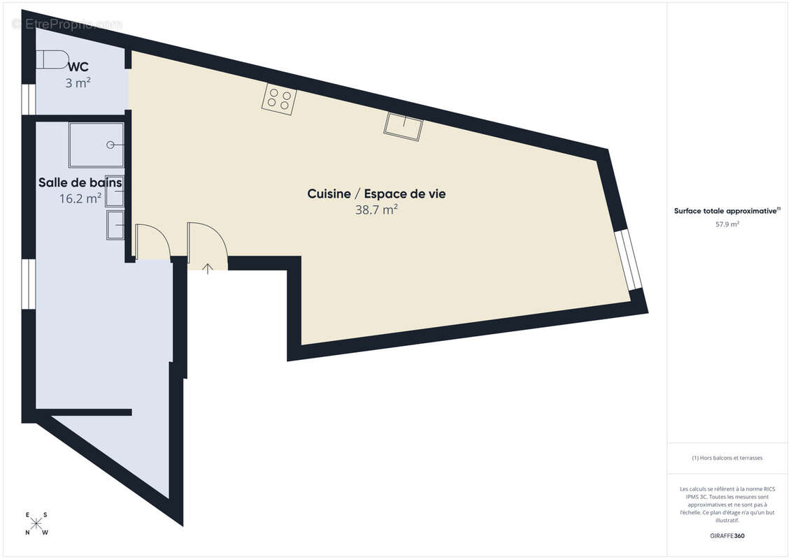 Appartement à BRIVES-CHARENSAC