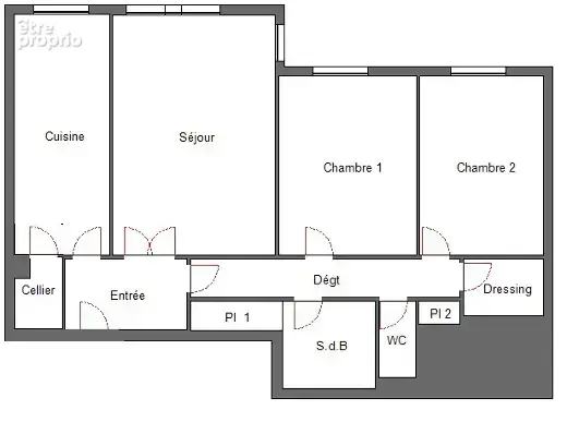 Appartement F3 à rénover aux ébisoires - photo 8
