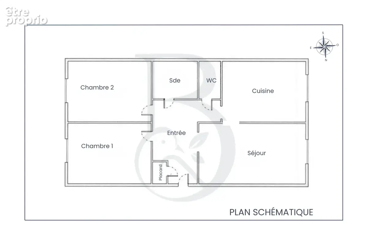 Le soleil se lève dans les chambres. Il se couche dans le salon. Entre les deux, 52 m2 prêts à aménager. - photo 4