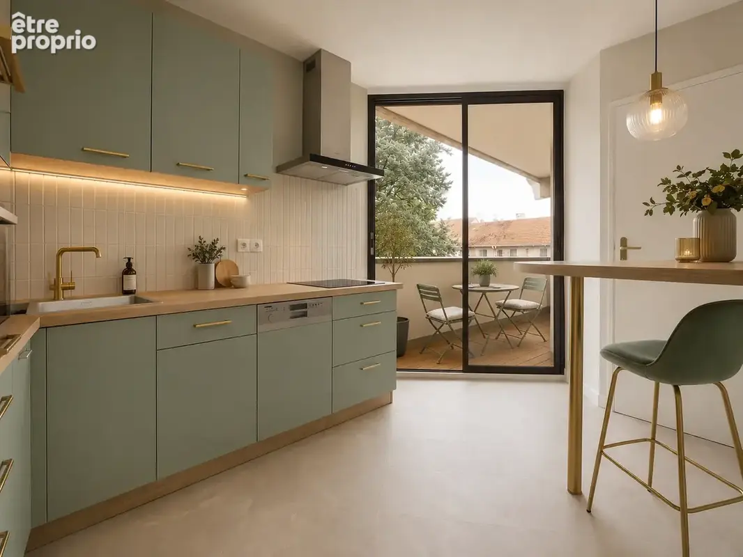 Appartement de 58 m2    2   pieces  1 chambre - photo 4