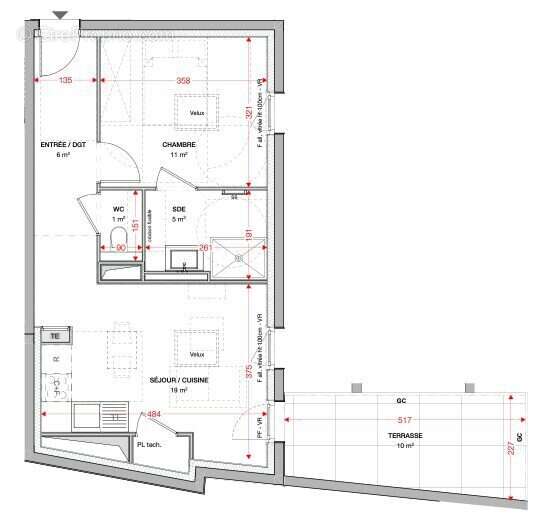 Appartement 42 m² à Bordeaux  - photo 2