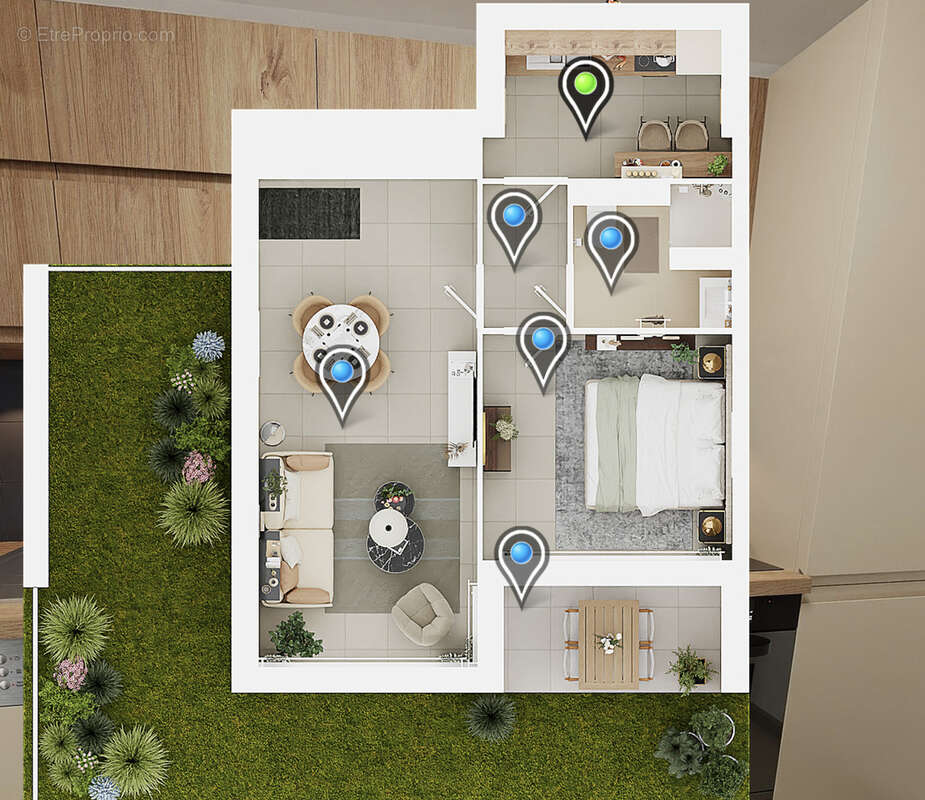 Appartement à LA TURBIE